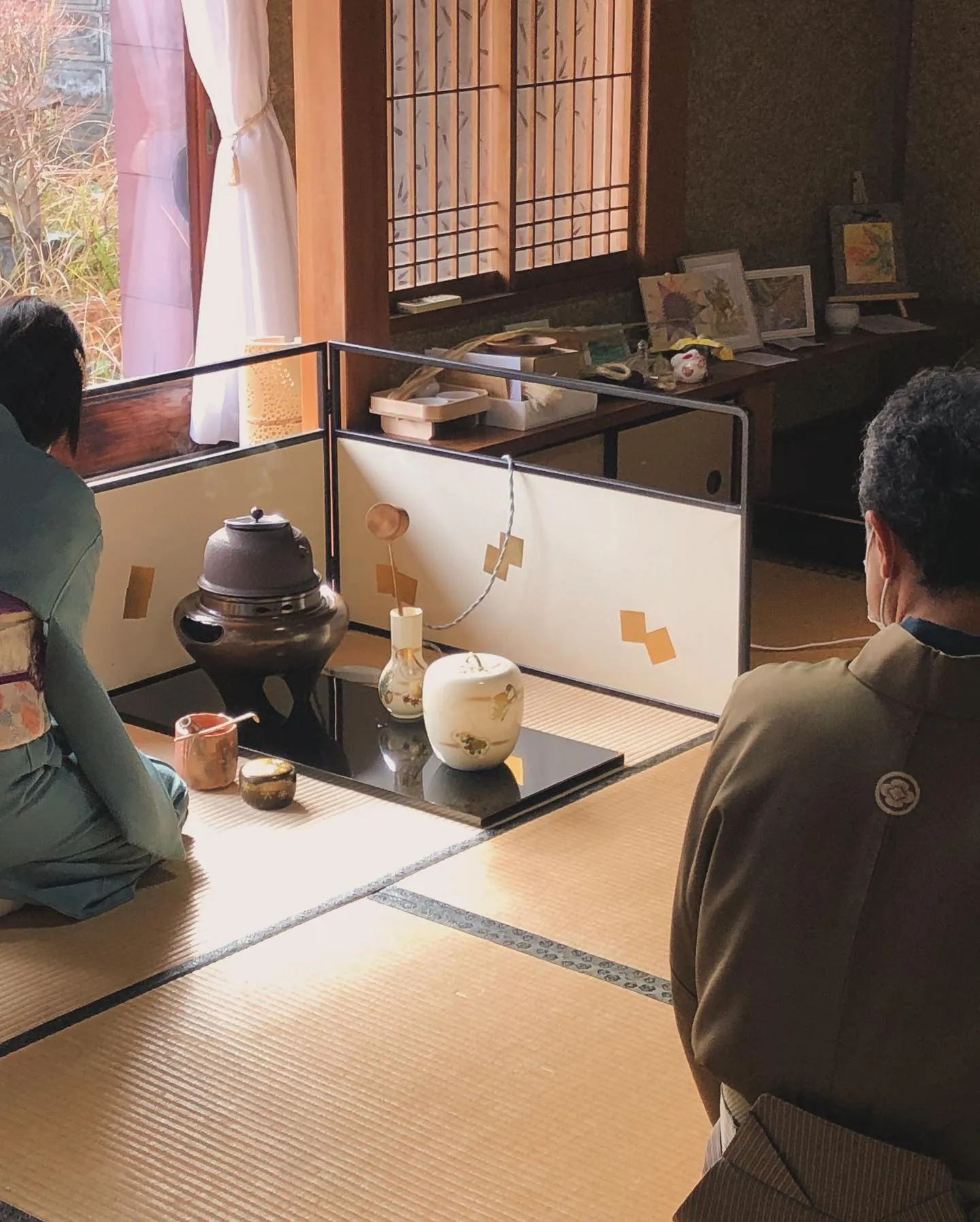 本日、開催された表千家の大井教授によるお茶会が、あまりに好評...